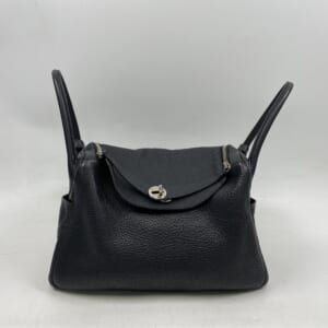 エルメス リンディ25 黒 トリヨン SV金具 □J刻印