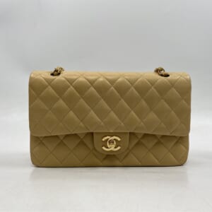 シャネル マトラッセ25 Wフラップ Wチェーンショルダーバッグ ベージュ ラムスキン GD金具 買取実績【買取日：2026年1月27日】