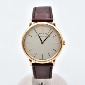 ランゲ＆ゾーネ サクソニア・フラッハ シルバー文字盤 PG×革/手巻き 201.033 買取実績【買取日：2026年1月16日】