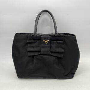 プラダ リボントートバッグ 黒 ナイロン×レザー BN1601 買取実績【買取日：2026年1月16日】
