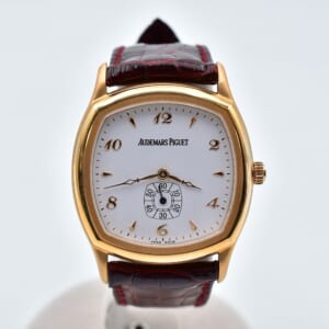 オーデマ ピゲ ジョンシェーファー 白文字盤 750PG×革/手巻き 買取実績【買取日：2026年1月4日】