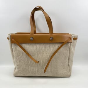 エルメス エールバッグ カバスMM トートバッグ ブラウン トワルGM×バトラー SV金具 □G刻印 買取実績【買取日：2026年1月25日】