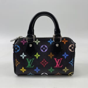 ルイ・ヴィトン モノグラムマルチカラーノワール LV×TM ナノスピーディ M13406