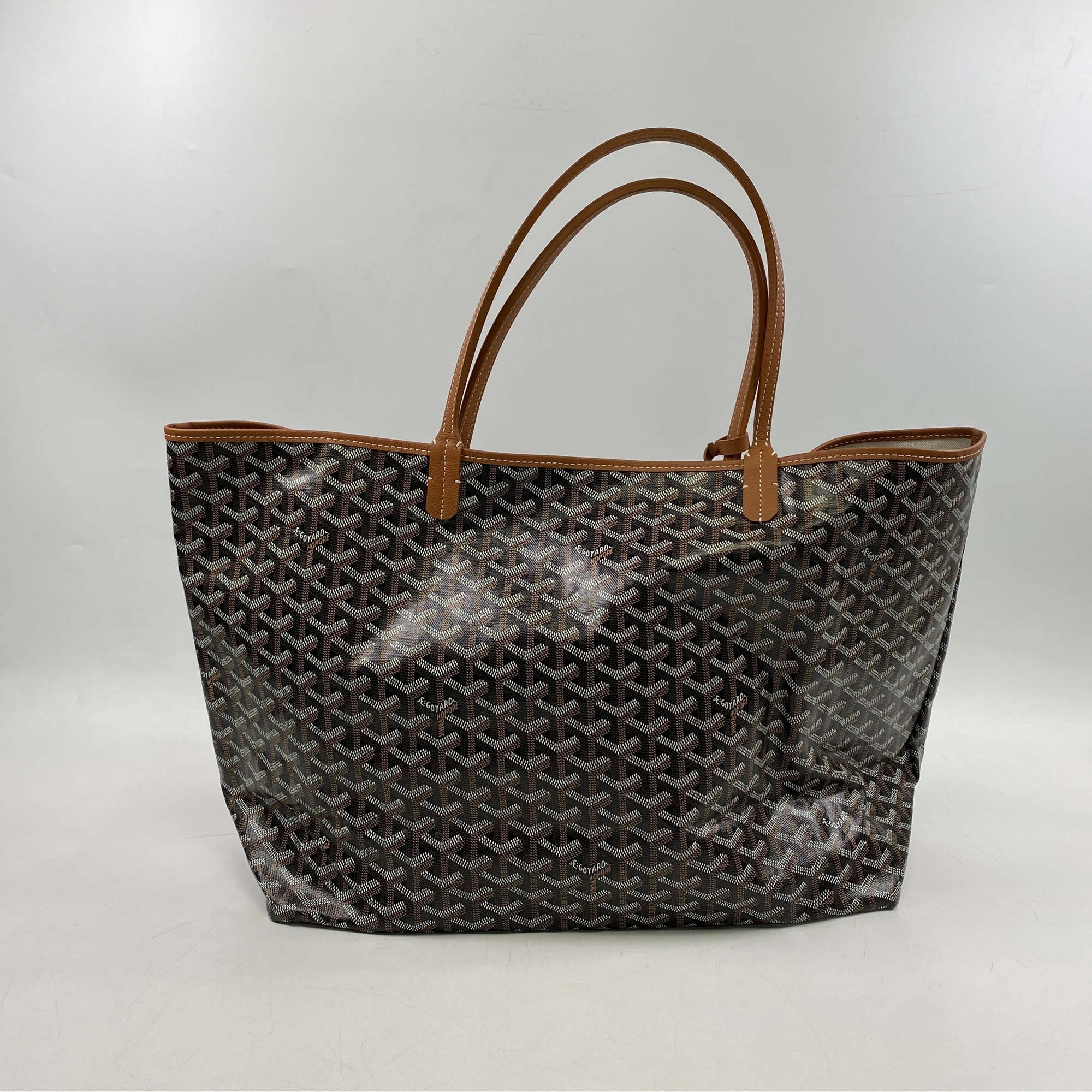 ゴヤール サンルイGM トートバッグ 黒×ブラウン PVC×レザー 買取実績