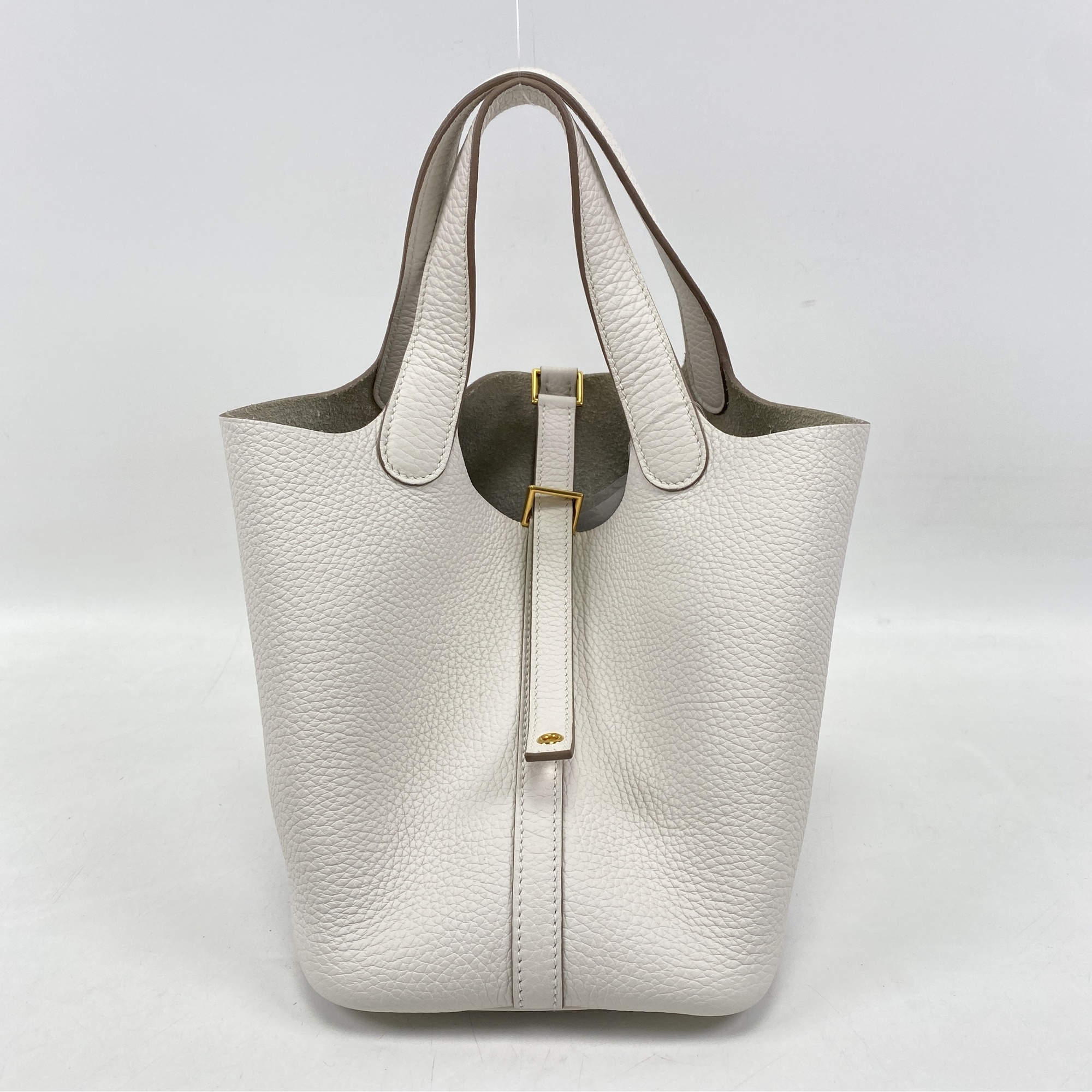 エルメス ピコタンロックPM ベトン トリヨン GD金具 W刻印 ABランク