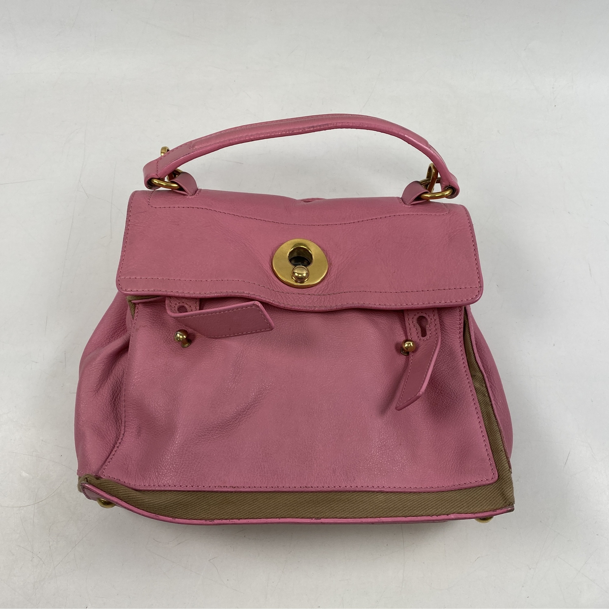 サンローラン ミューズトゥ 2WAYバッグ ピンク Bランク