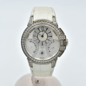 ハリー・ウィンストン オーシャンバイ レトログラード シェル文字盤 WG×革/AT OCEABI42WW002 買取実績【買取日：2026年1月6日】