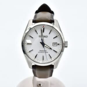 セイコー プレザージュ シャープエッジドシリーズ 白文字盤 SS×レザー/AT SARX113 買取実績【買取日：2026年1月5日】