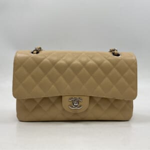 シャネル マトラッセ25 WフラップWチェーンショルダーバッグ ベージュ キャビア SV金具 買取実績【買取日：2026年1月26日】