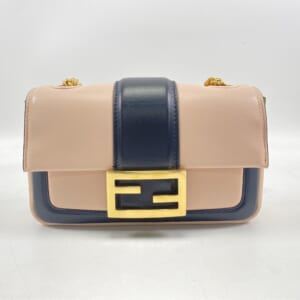 フェンディ ミニバゲット チェーンショルダーバッグ ピンク×黒 レザー 8BS045 買取実績【買取日：2026年1月24日】