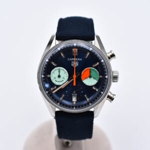 タグホイヤー カレラクロノグラフスキッパー ブルー文字盤 SS×ナイロン/AT CBS2213.FN6002 買取実績【買取日：2026年1月4日】