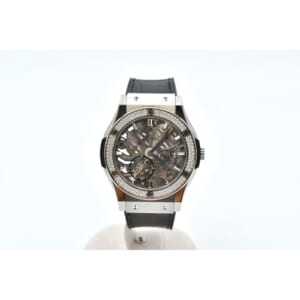 ウブロ クラシックフュージョン クラシコ チタニウム ウルトラシン スケルトン文字盤 Ti×革/手巻き 545.NX.0170.LR.1104 買取実績【買取日：2025年9月5日】