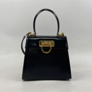 サルヴァトーレ フェラガモ ガンチーニ 2WAYバッグ GD金具 レザー 黒 買取実績【買取日：2026年1月5日】