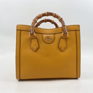 グッチ バンブー ダイアナ ハンドバッグ レザー 黄色 702721 買取実績【買取日：2026年1月20日】
