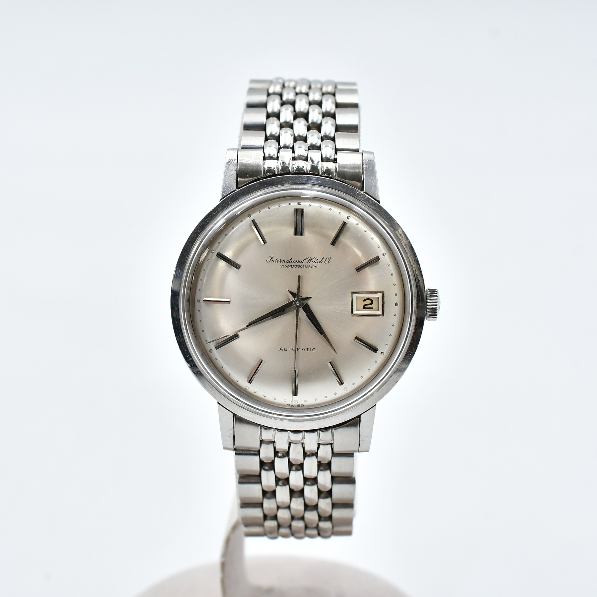 IWC オールドインター シルバー文字盤 SS/AT Bランク