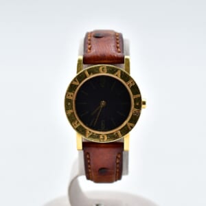 ブルガリ ブルガリブルガリ 黒文字盤 YG×革/QZ BB26GL 買取実績【買取日：2026年1月7日】