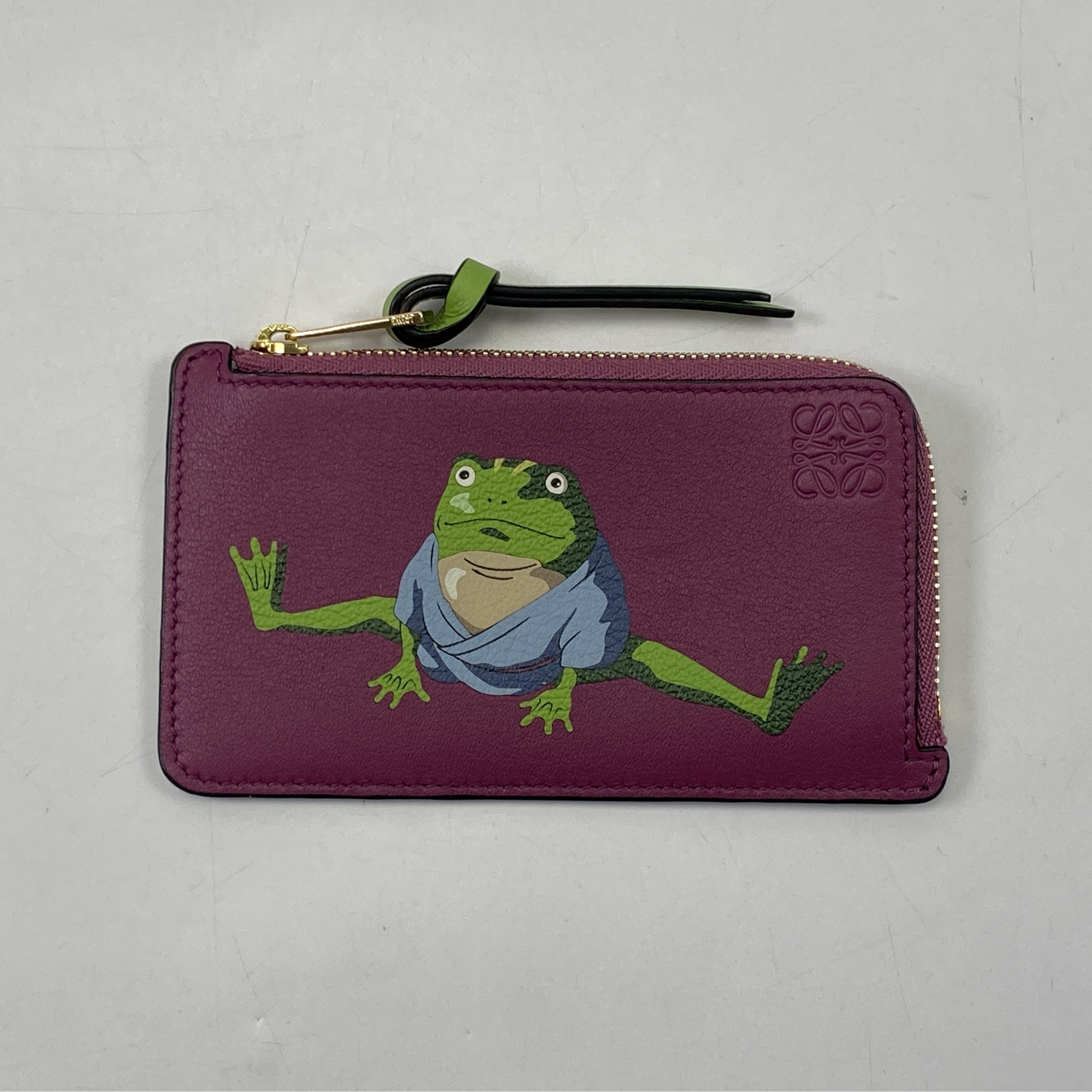 ロエベ ジブリ 千と千尋の神隠し 青蛙 パープル Aランク