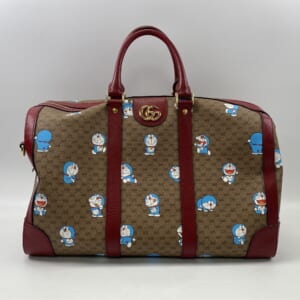 グッチ GGスプリーム ドラえもん ボストンバッグ ブラウン×ボルドー PVC 買取実績【買取日：2026年1月24日】