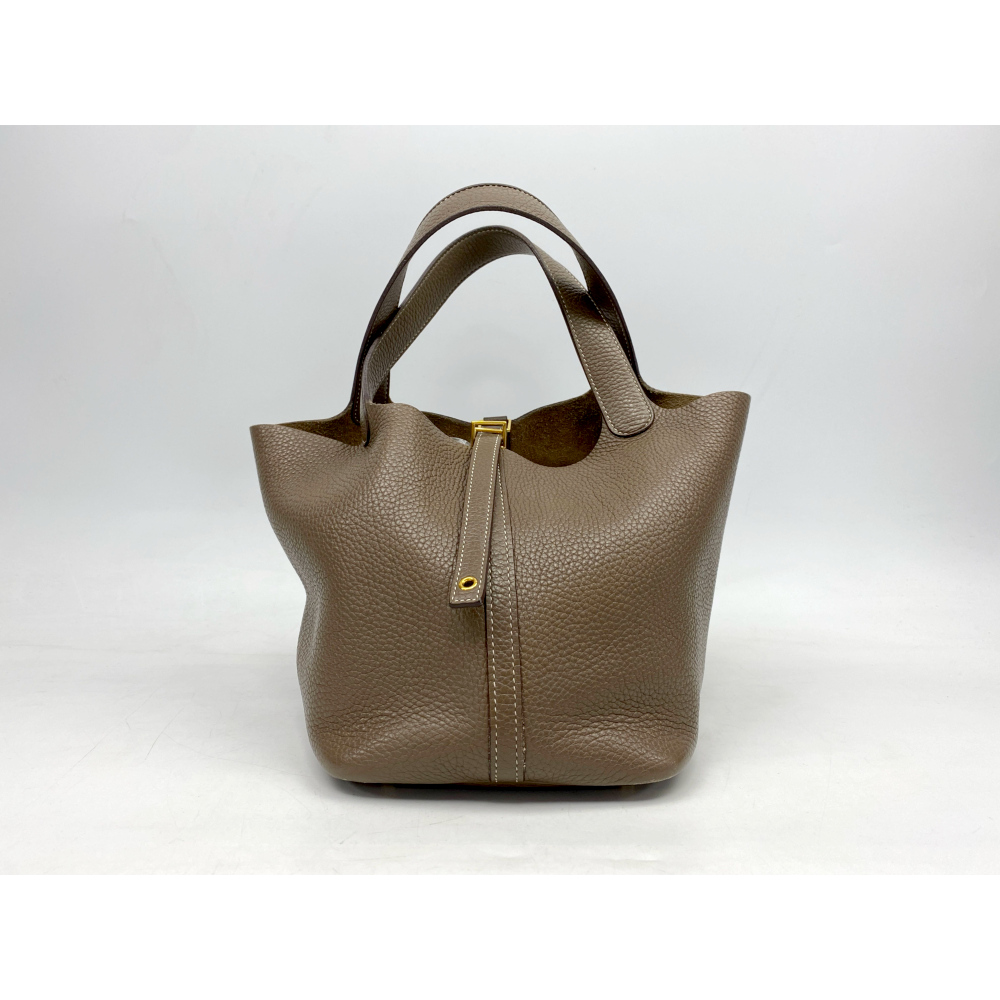 エルメス ピコタンロックMM エトゥープ トリヨン GD金具 C刻印 買取