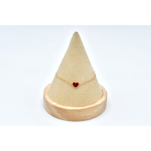 ヴァンクリーフ＆アーペル スウィートアルハンブラ ハートブレスレット カーネリアン Au750PG VCARN59L00