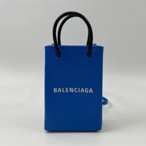バレンシアガ ショッピング フォンホルダー ミニバッグ 黒 レザー 593826 買取実績【買取日：2026年1月23日】