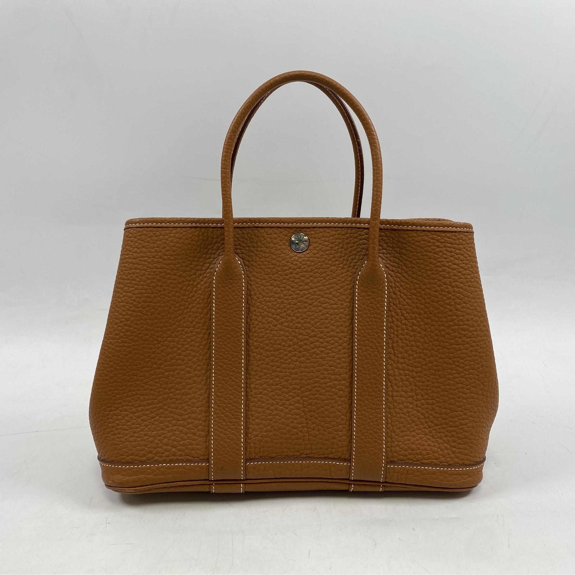 エルメス ガーデンパーティTPM ゴールド ネゴンダ □P刻印 SV金具 Bランク