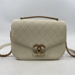 シャネル CCフィリグリー クラッチバッグ 白 キャビアスキン 買取実績【買取日：2026年1月26日】