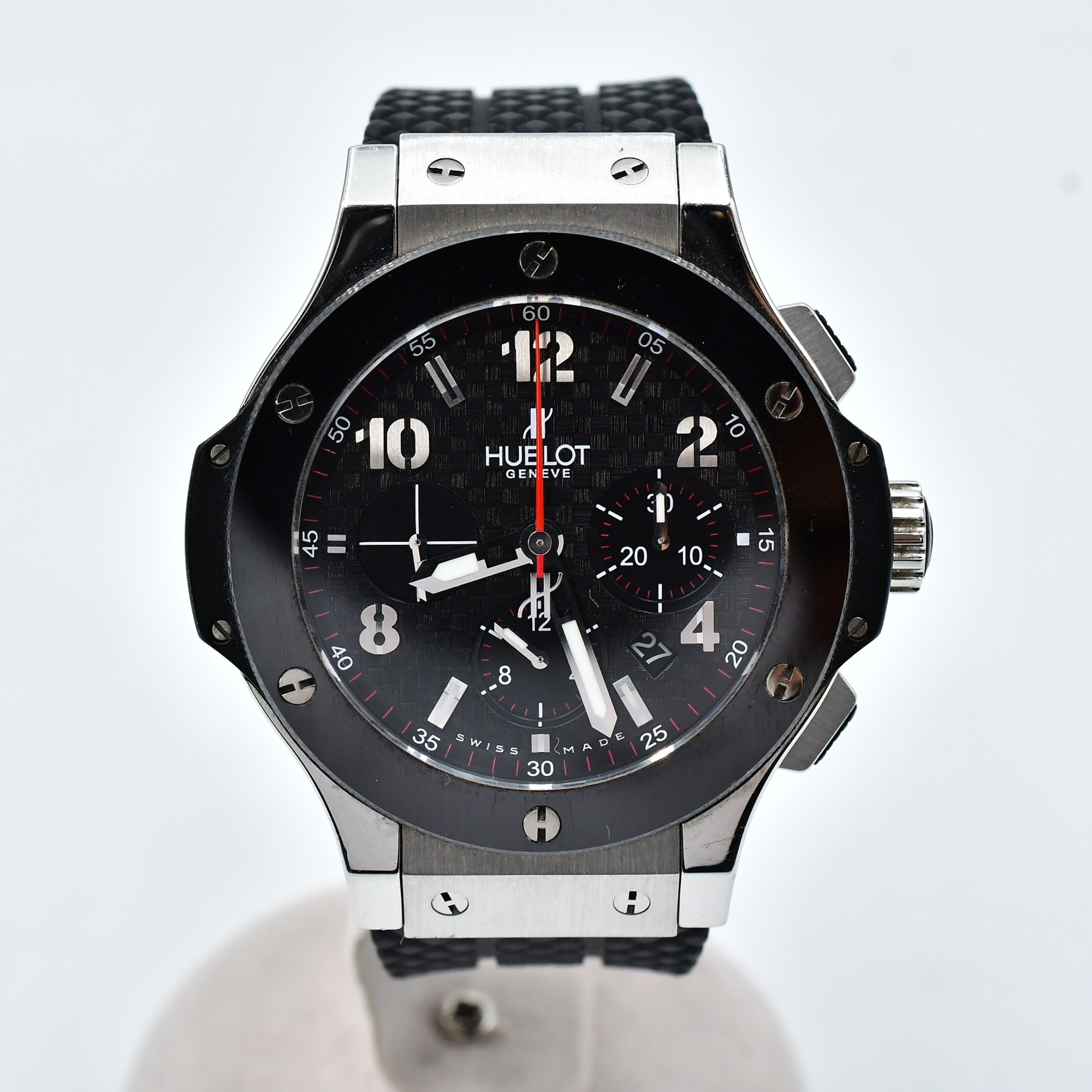 ウブロ ビッグバン 黒文字盤 SS×ラバー/AT Bランク