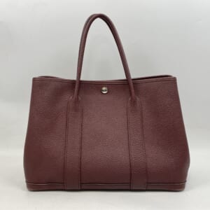 エルメス ガーデンパーティPM ボルドー系 ネゴンダ シルバー金具 A刻印