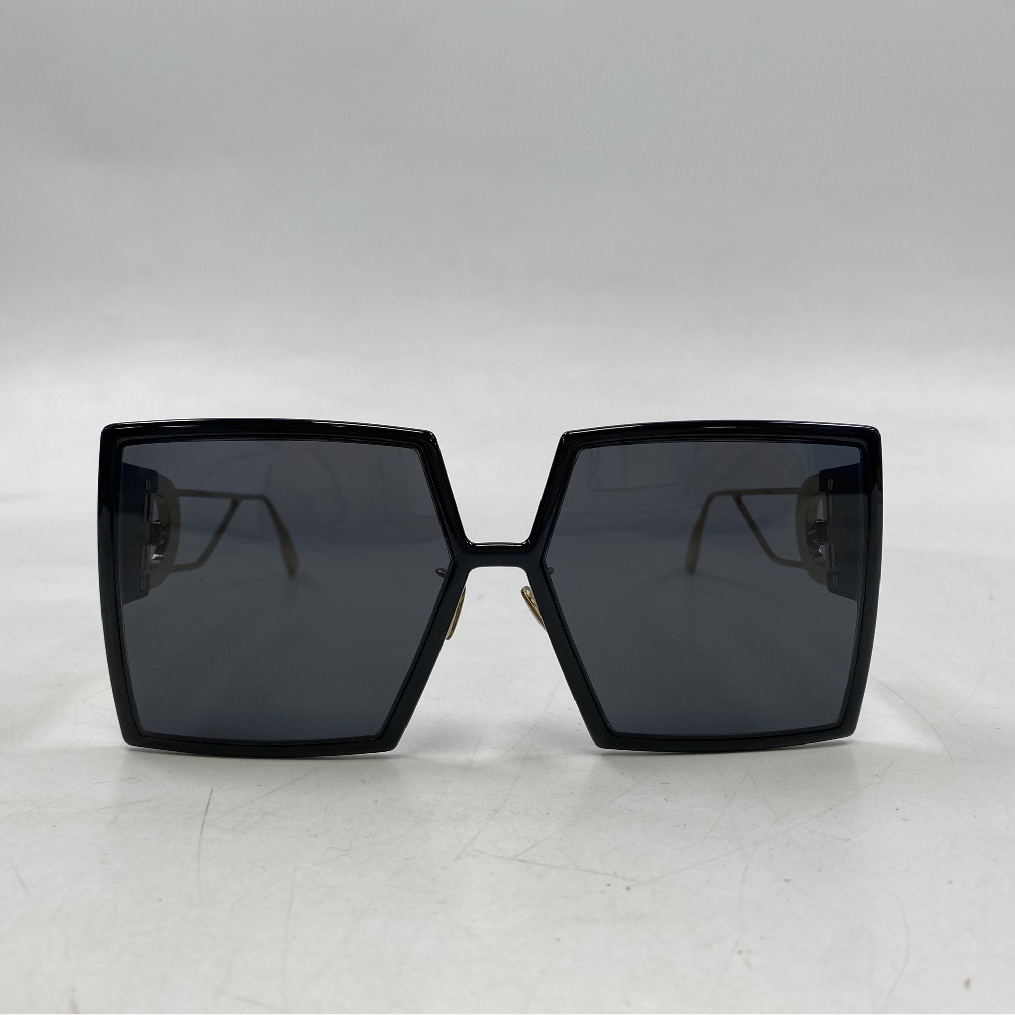 ディオール スクエア サングラス 黒 56□15 Bランク