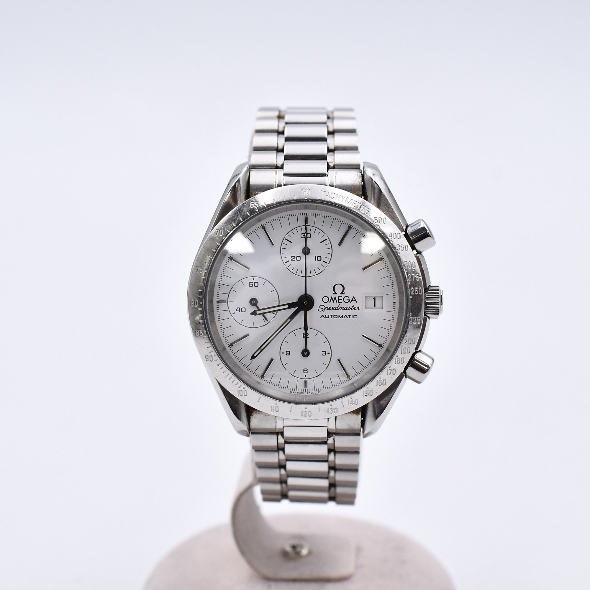 オメガ スピードマスター 白文字盤 SS/AT Bランク