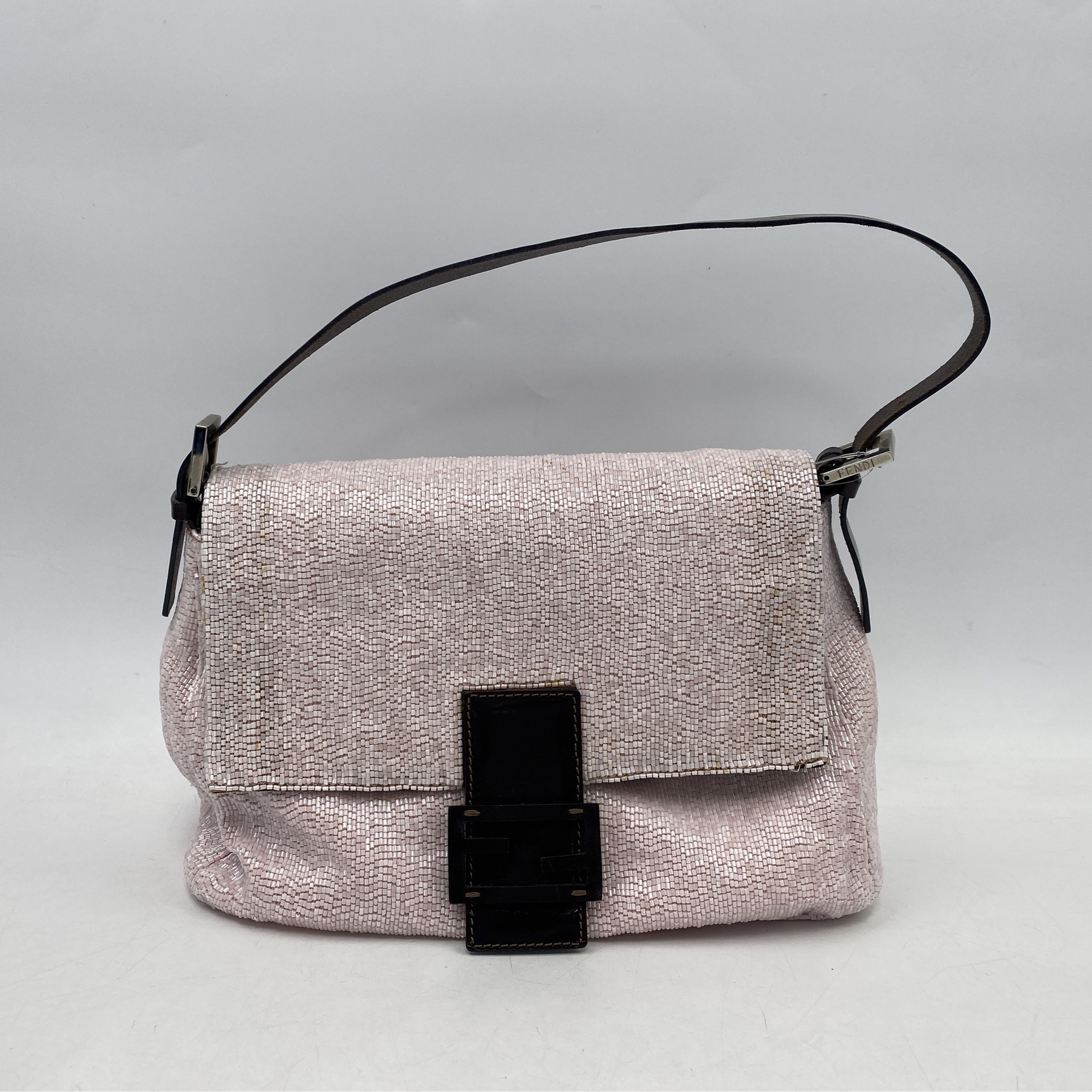 フェンディ マンマバケット ピンク ビーズ Bランク