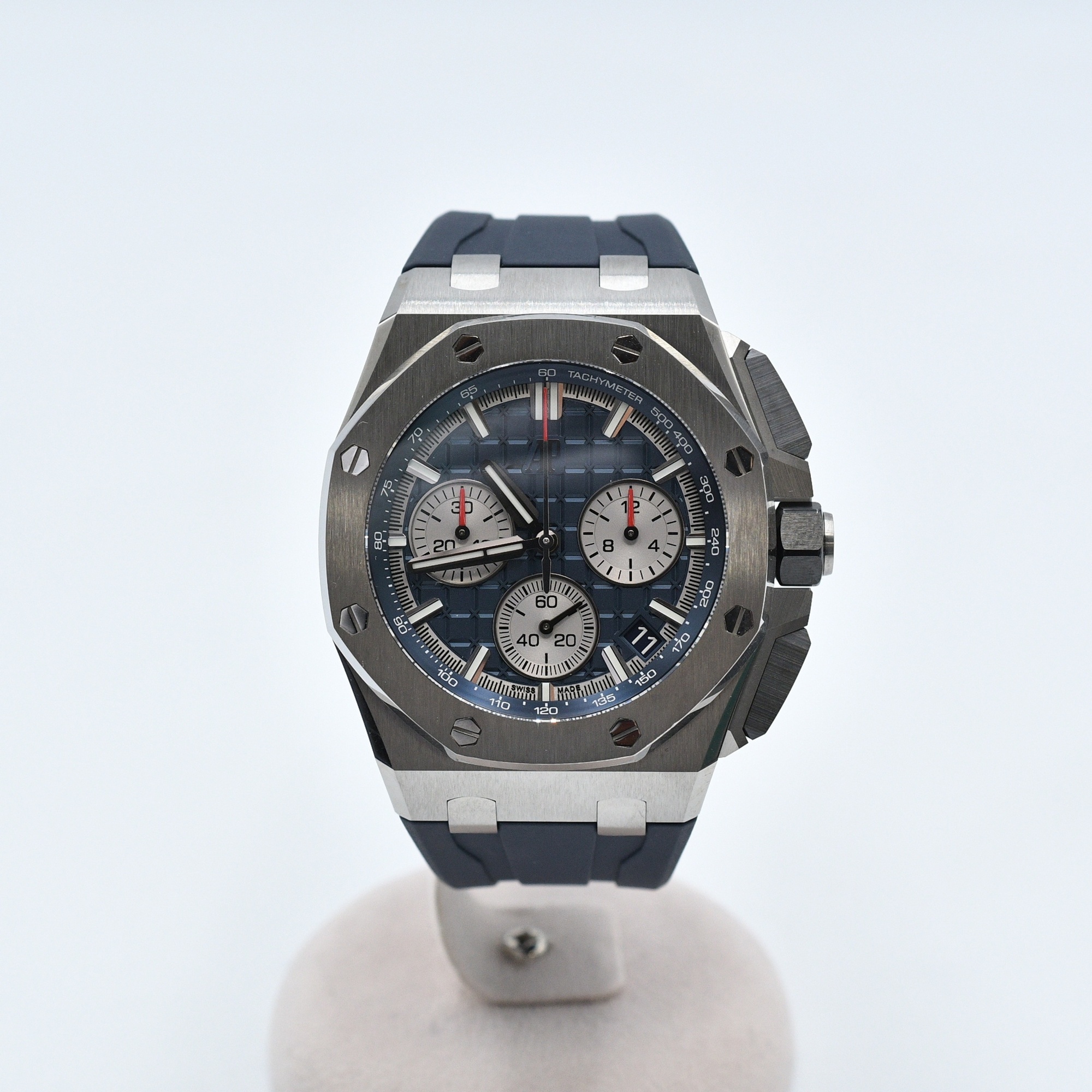 オーデマ ピゲ ロイヤルオーク オフショア クロノグラフ 青文字盤 Ti×ラバー/AT Bランク