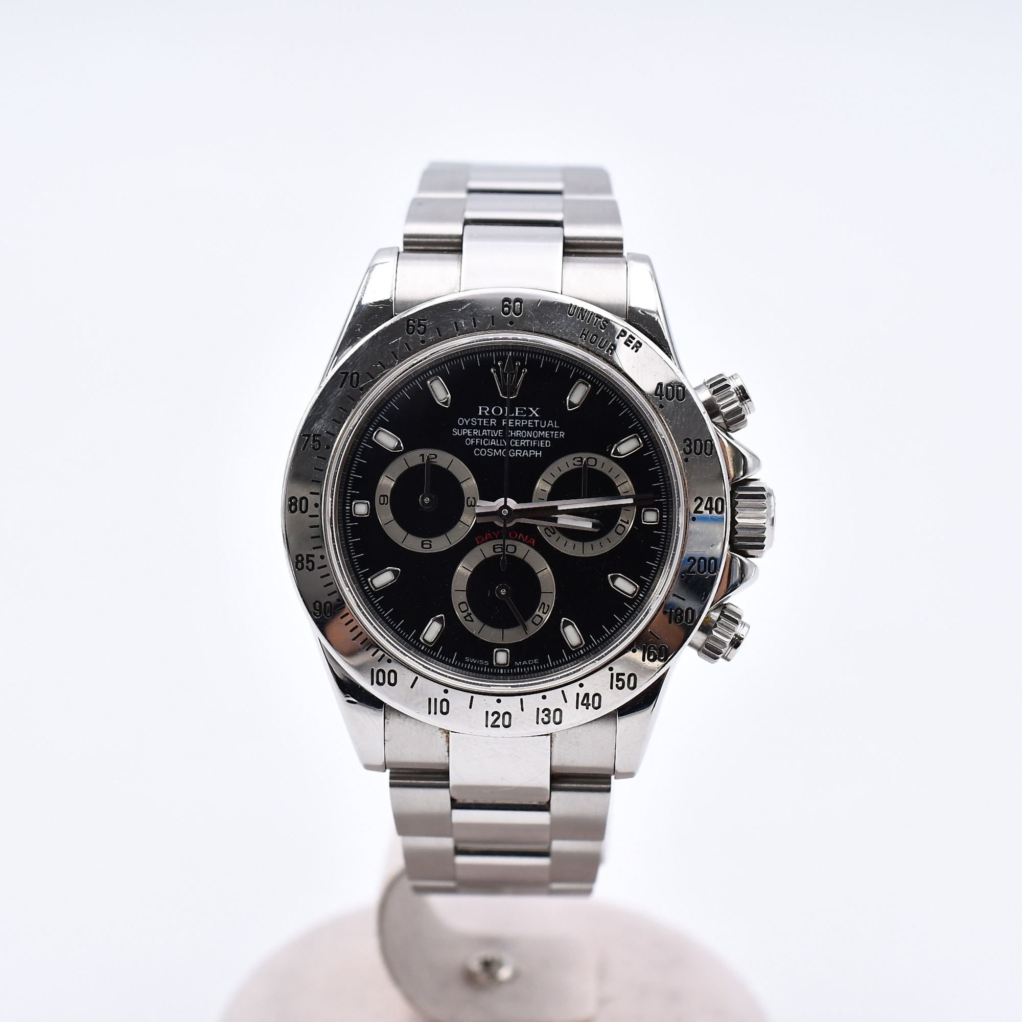 ロレックス コスモグラフ デイトナ 黒文字盤 SS/AT Bランク