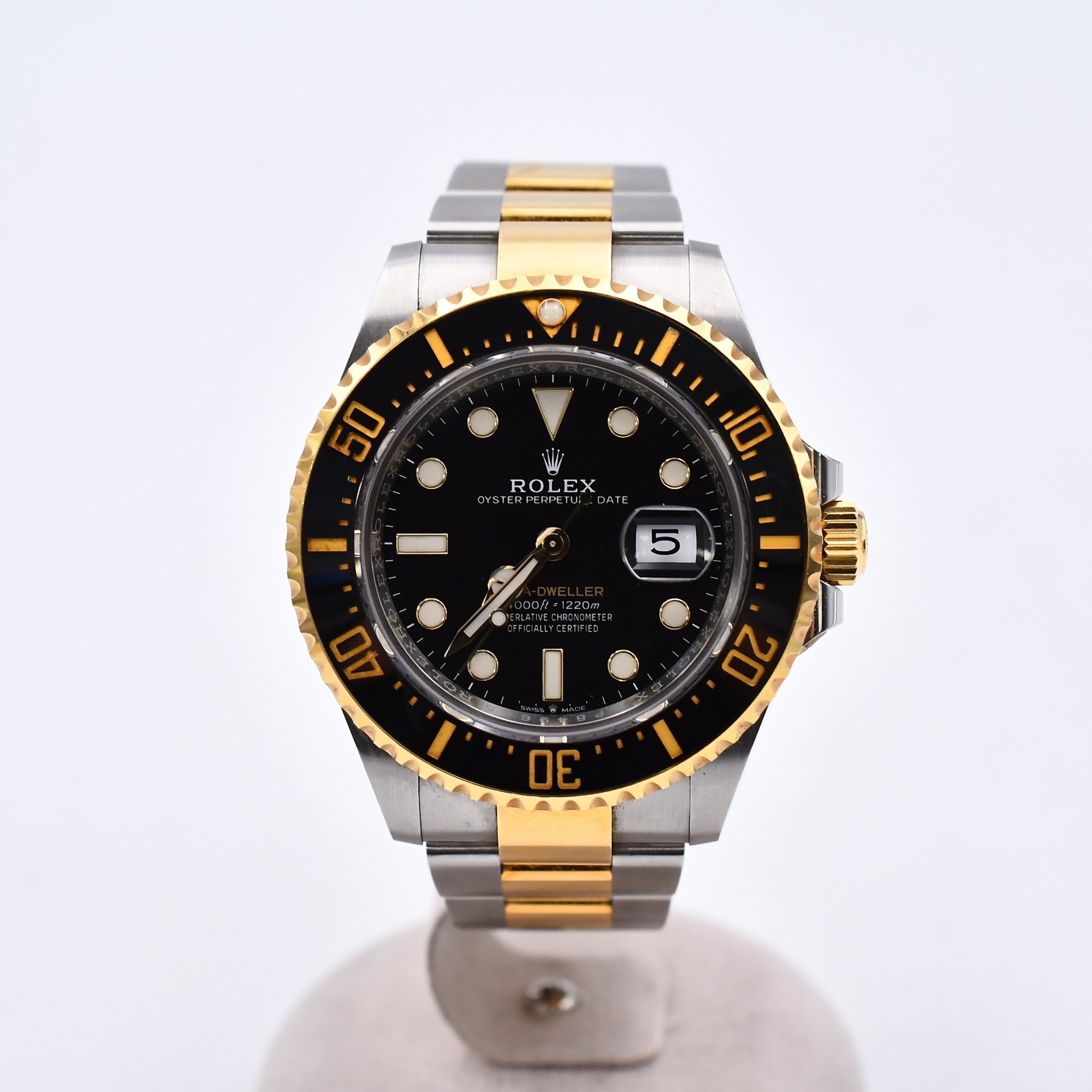 ロレックス シードゥエラー 黒文字盤 SS×YG/AT Bランク
