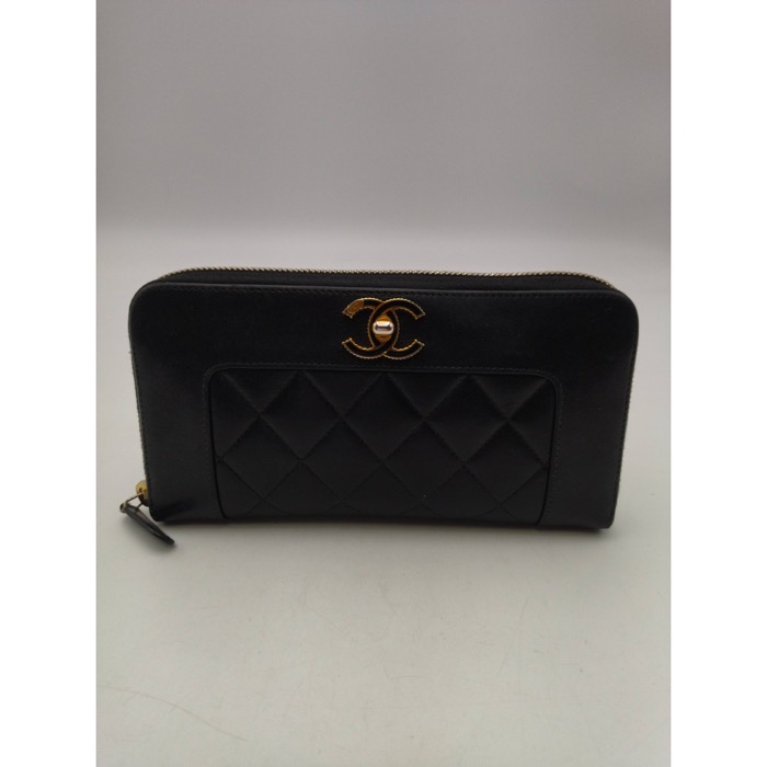 【極美品】CHANEL シャネル　マドモアゼル　ラウンドファスナー　長財布 CHANEL（シャネル） マトラッセ マドモアゼル 長財布 ブラック A80971