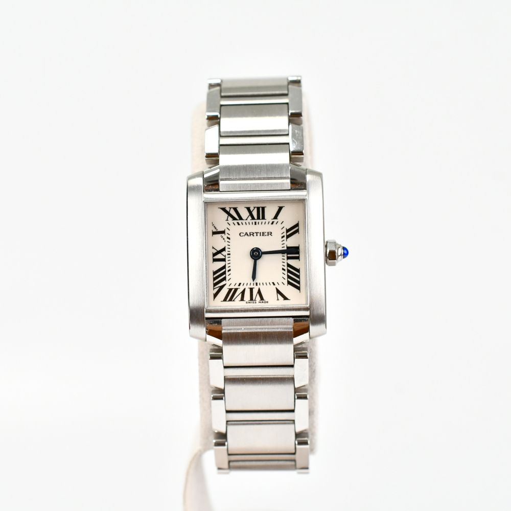 カルティエ タンクフランセーズSM 白文字盤 SS/QZ W51008Q3【買取日：2024年6月10日】 ABランク