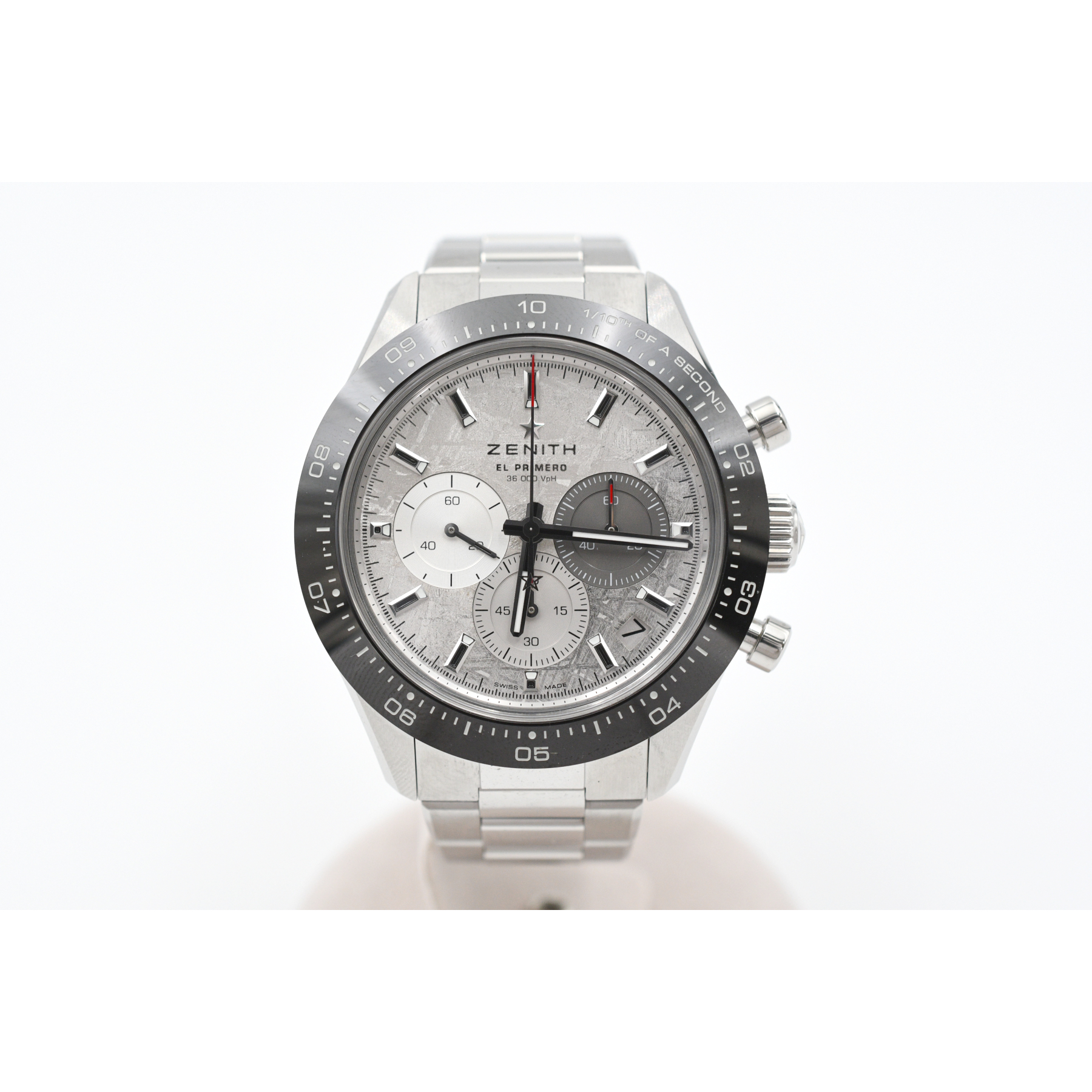 ゼニス クロノマスタースポーツ メテオライト文字盤 SS/AT Aランク