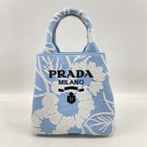 プラダ ドリル 2WAYハンドバッグ ライトブルー キャンバス ショルダーバッグ 1BA343 1BA343 買取実績【買取日：2026年1月24日】