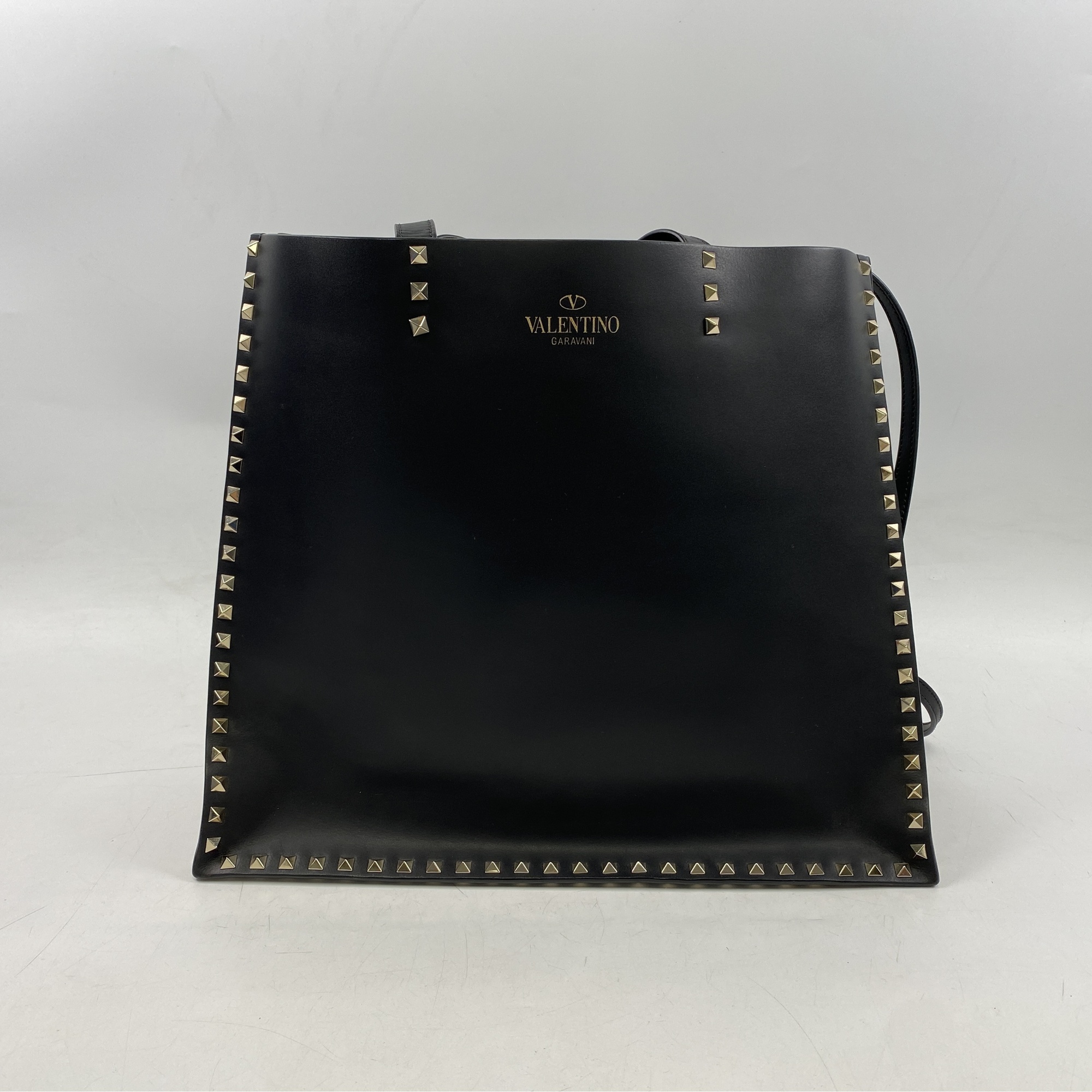 ヴァレンティノ 2WAYトートバッグ 黒 レザー ABランク