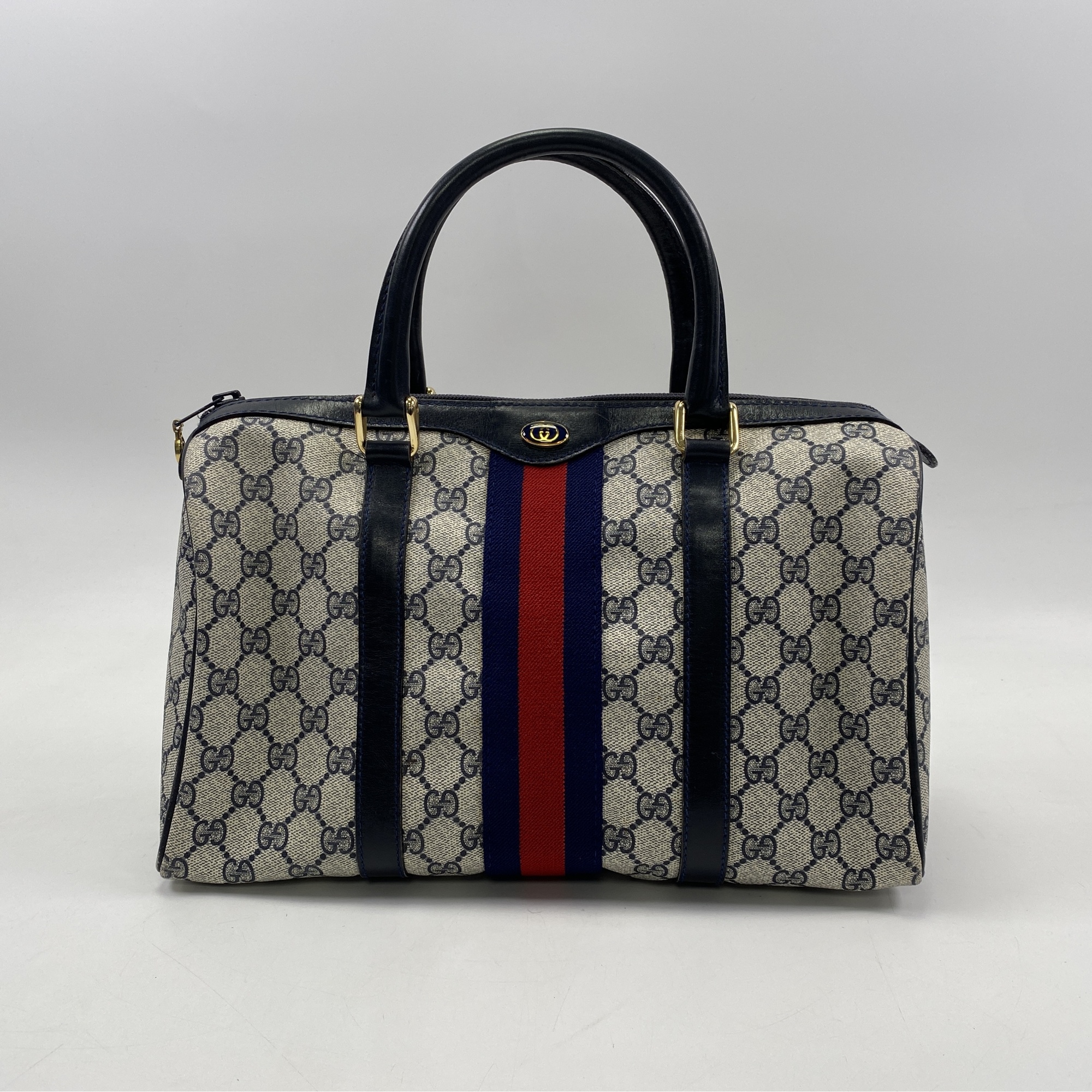 GUCCI グッチ GGスプリーム ボストンバッグ PVC レザー ブラウン GUCCI グッチ ボストンバッグ GGスプリーム ミニボストンバッグ