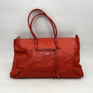 バレンシアガ ペーパー トートバッグ 赤 レザー 327771 買取実績【買取日：2026年1月5日】