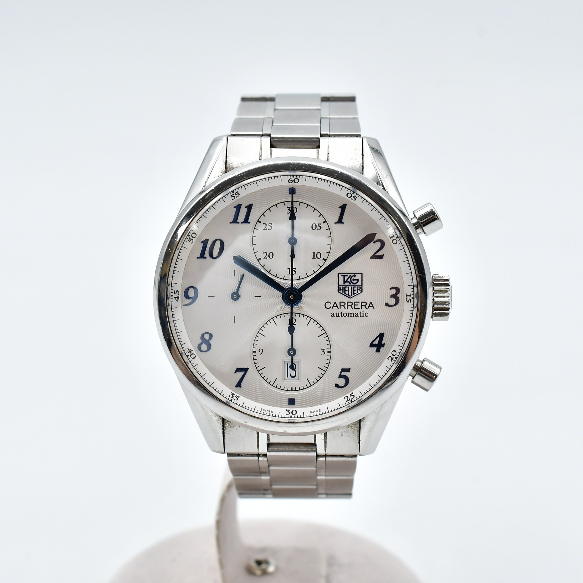 タグホイヤー カレラ キャリバー16 白文字盤 SS/AT Bランク