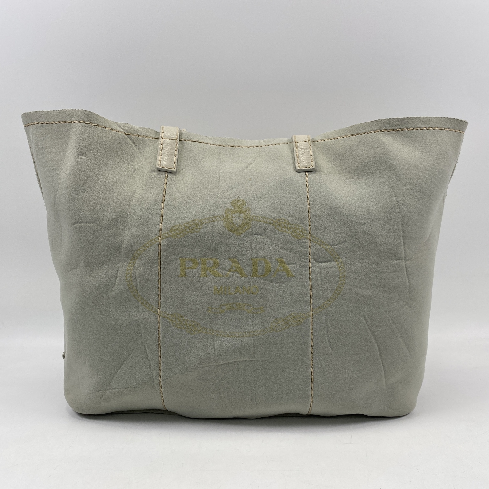 プラダ トートバッグ ミント ウレタン Bランク