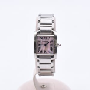 カルティエ タンクフランセーズSM ピンクシェル文字盤 SS/QZ W51028Q3 買取実績【買取日：2026年1月17日】