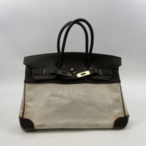 エルメス バーキン35 茶系 トワルアッシュ×トリヨン SV金具 □I刻印 買取実績【買取日：2026年1月25日】