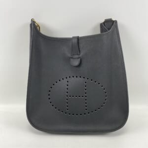 エルメス エブリンGM 黒 アルデンヌ GD金具 □A刻印