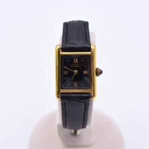 カルティエ マストタンクSM 黒文字盤 SV925×革/QZ 買取実績【買取日：2026年1月16日】