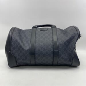 グッチ GGスプリーム ボストンバッグ 黒 PVC×レザー 474131 買取実績【買取日：2026年1月4日】