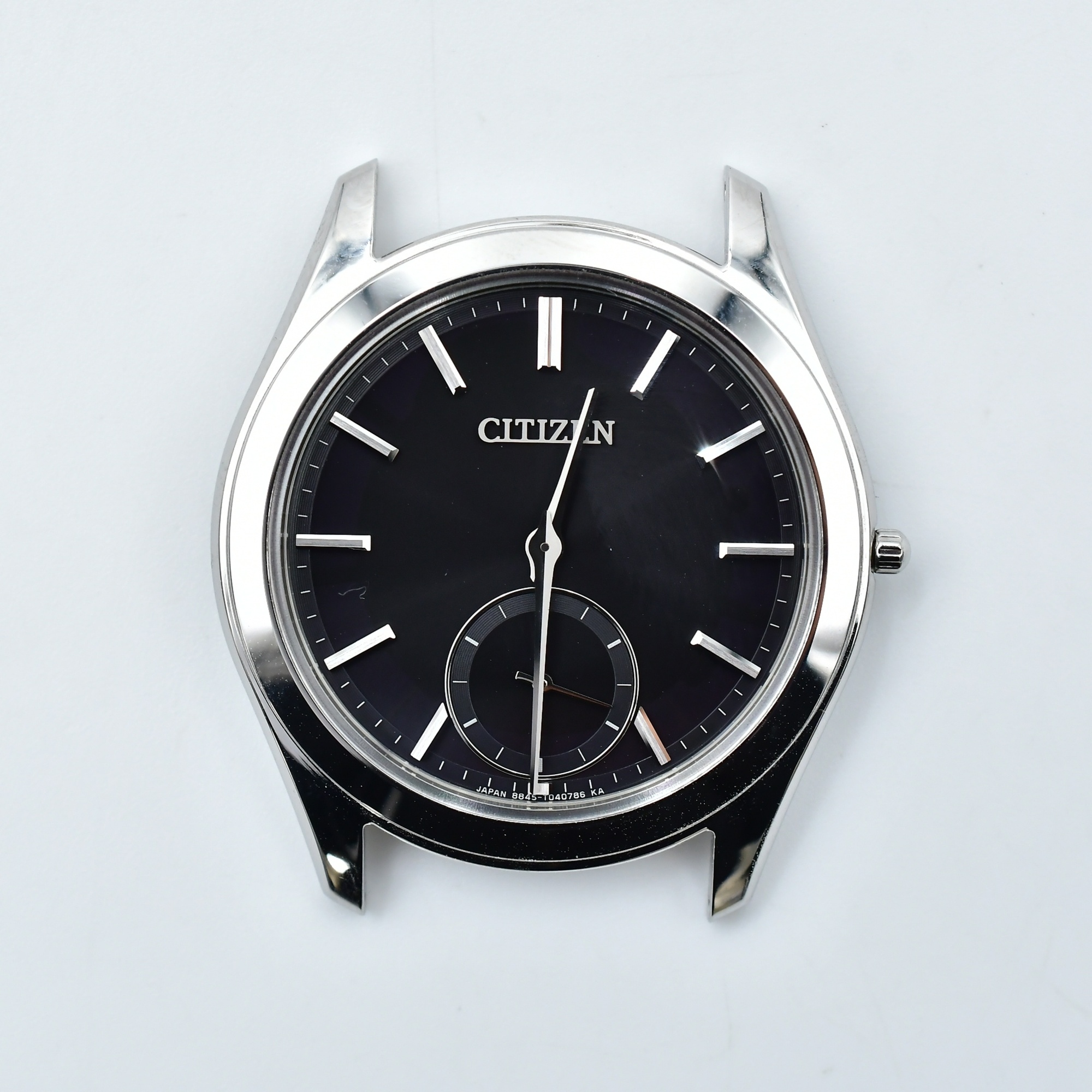 シチズン コンフォートライン エコドライブ 黒文字盤 SS×革/QZ Bランク
